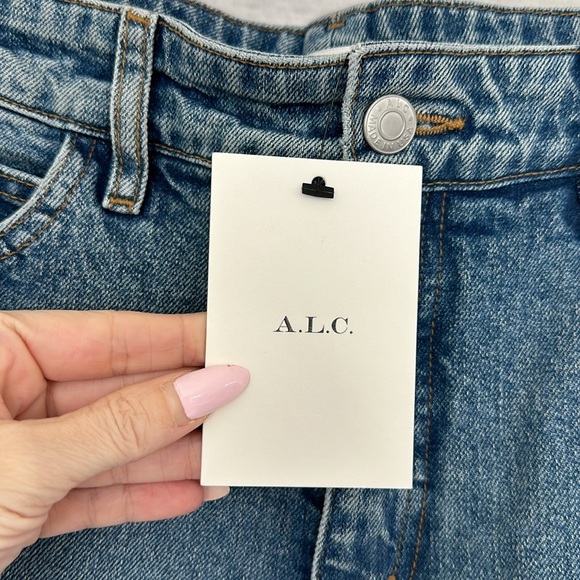 A.L.C. Abbott Straight Jeans Size 26 Medium Wash - Picture 13 of 16